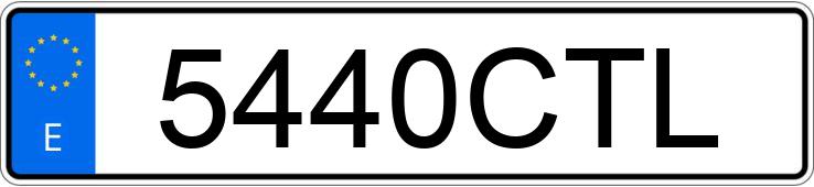 Numer rejestracyjny 5440CTL posiada BMW SERIE 3