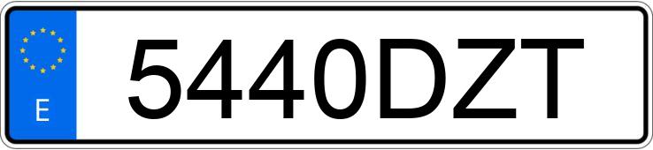 Numer rejestracyjny 5440DZT posiada PEUGEOT 307