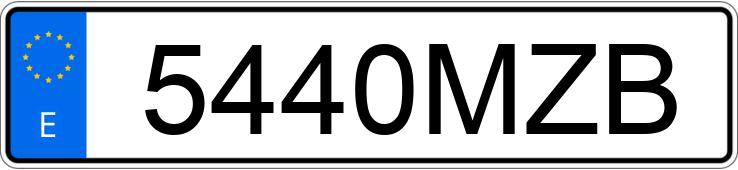 Numer rejestracyjny 5440MZB posiada BMW SERIE 5