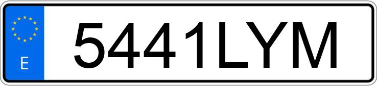 Numer rejestracyjny 5441LYM posiada VOLKSWAGEN TRANSPORTER