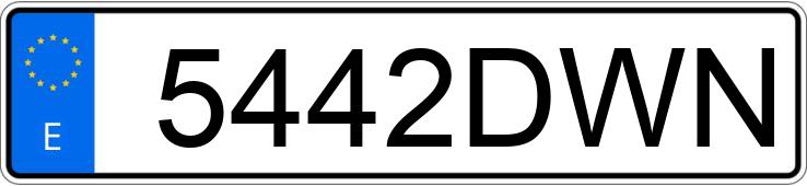 Numer rejestracyjny 5442DWN posiada PEUGEOT 206 Numer rejestracyjny 5442DWN posiada PEUGEOT 206