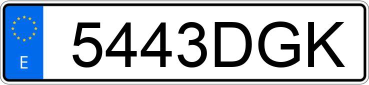 Numer rejestracyjny 5443DGK posiada CITROEN C3