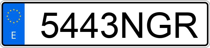 Numer rejestracyjny 5443NGR posiada VOLKSWAGEN TOURAN Numer rejestracyjny 5443NGR posiada VOLKSWAGEN TOURAN