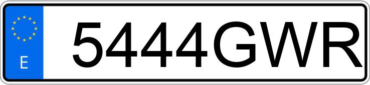 Numer rejestracyjny 5444GWR posiada SKODA FABIA