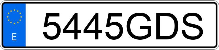 Numer rejestracyjny 5445GDS posiada AUDI A6