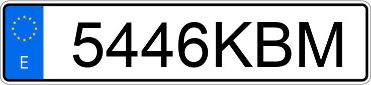 Numer rejestracyjny 5446KBM posiada BMW SERIE 3