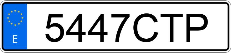 Numer rejestracyjny 5447CTP posiada PEUGEOT 307