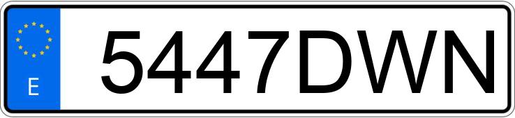 Numer rejestracyjny 5447DWN posiada RENAULT SCENIC Numer rejestracyjny 5447DWN posiada RENAULT SCENIC