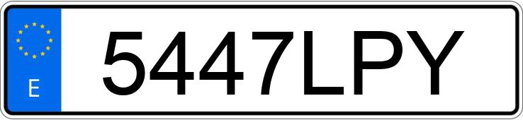 Numer rejestracyjny 5447LPY posiada MINI COUNTRYMAN