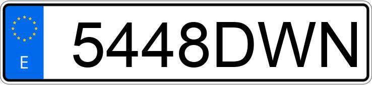Numer rejestracyjny 5448DWN posiada CITYCOCO RACING Numer rejestracyjny 5448DWN posiada CITYCOCO RACING