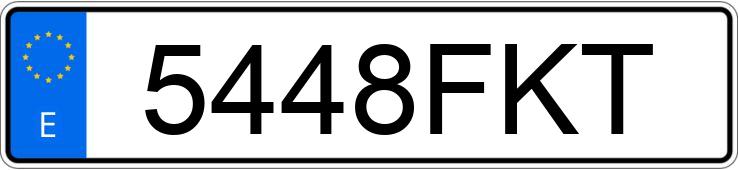 Numer rejestracyjny 5448FKT posiada MASERATI QUATTROPORTE