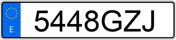 Numer rejestracyjny 5448GZJ posiada TOYOTA LAND CRUISER