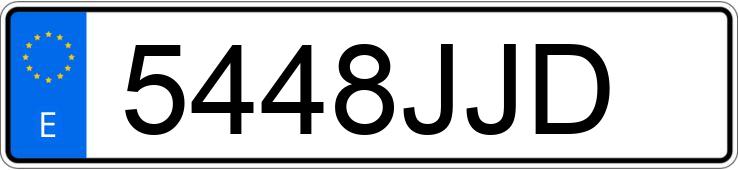 Numer rejestracyjny 5448JJD posiada BMW SERIE 3