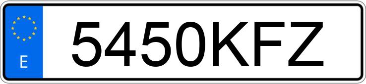 Numer rejestracyjny 5450KFZ posiada VOLKSWAGEN TIGUAN ALLSPACE