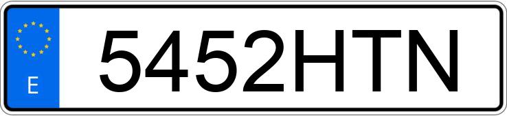 Numer rejestracyjny 5452HTN posiada SEAT ALTEA XL