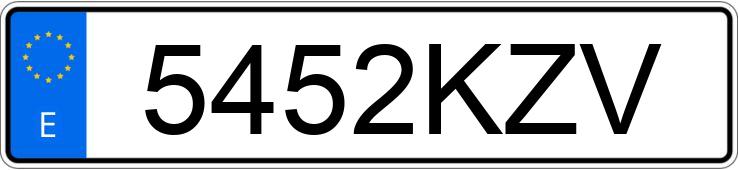 Numer rejestracyjny 5452KZV posiada FORD KUGA