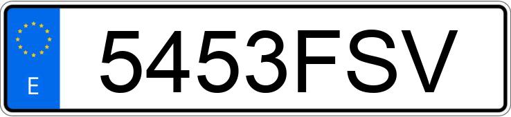 Numer rejestracyjny 5453FSV posiada SEAT IBIZA