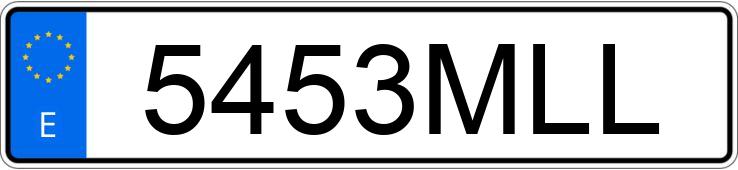Numer rejestracyjny 5453MLL posiada RENAULT EXPRESS