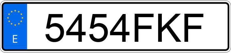 Numer rejestracyjny 5454FKF posiada BMW SERIE 3