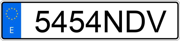 Numer rejestracyjny 5454NDV posiada PORSCHE CAYENNE COUPE