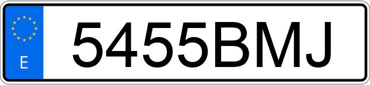 Numer rejestracyjny 5455BMJ posiada VOLKSWAGEN POLO