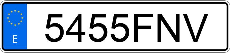 Numer rejestracyjny 5455FNV posiada BMW SERIE 3