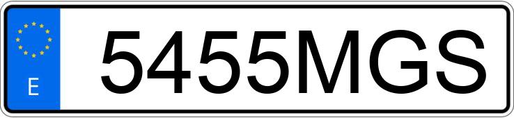 Registreringsnumret 5455MGS har MAZDA MX-5
