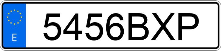Numer rejestracyjny 5456BXP posiada BMW SERIE 3