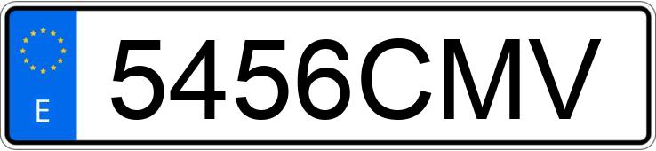 Numer rejestracyjny 5456CMV posiada SEAT LEON