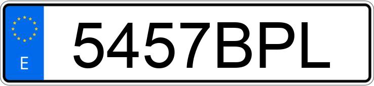 Numer rejestracyjny 5457BPL posiada MERCEDES SPRINTER