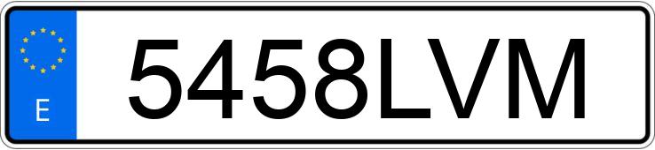 Numer rejestracyjny 5458LVM posiada VOLKSWAGEN TIGUAN ALLSPACE