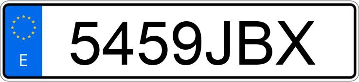 Numer rejestracyjny 5459JBX posiada BMW SERIE 3