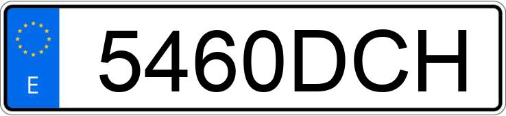 Numer rejestracyjny 5460DCH posiada MERCEDES CLK (208-209)