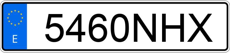 Numer rejestracyjny 5460NHX posiada MERCEDES VITO