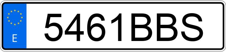 Numer rejestracyjny 5461BBS posiada SKODA OCTAVIA