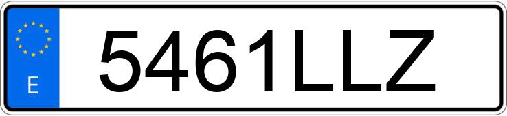 Numer rejestracyjny 5461LLZ posiada TOYOTA RAV4