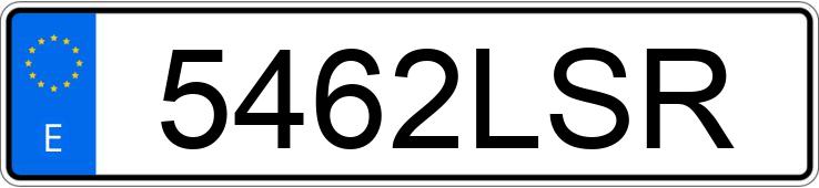 Numer rejestracyjny 5462LSR posiada LAND ROVER RANGE ROVER EVOQUE