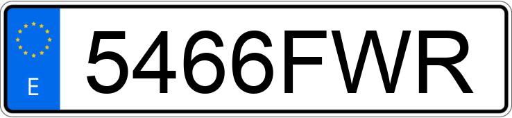 Numer rejestracyjny 5466FWR posiada VOLKSWAGEN POLO