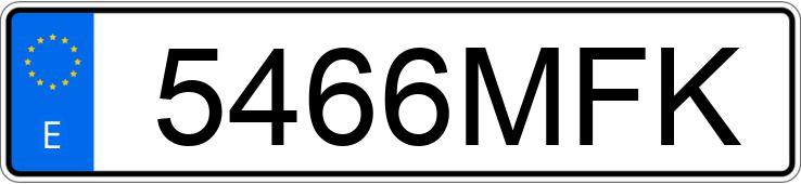 Numer rejestracyjny 5466MFK posiada FORD PUMA