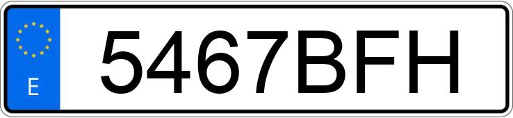 Numer rejestracyjny 5467BFH posiada RENAULT CLIO