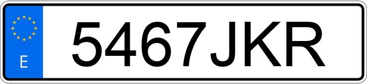 Numer rejestracyjny 5467JKR posiada FORD KA