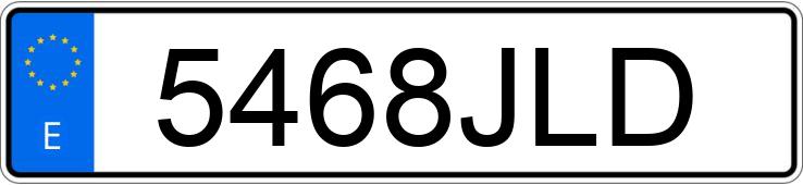 Numer rejestracyjny 5468JLD posiada VOLKSWAGEN PASSAT