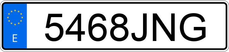 Numer rejestracyjny 5468JNG posiada CITROEN BERLINGO