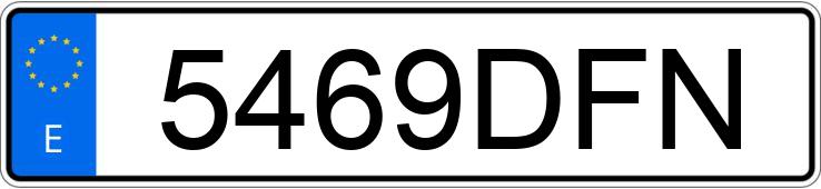 Numer rejestracyjny 5469DFN posiada PEUGEOT 307 SW PACK 1.6 HDI