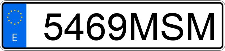 Numer rejestracyjny 5469MSM posiada PORSCHE CAYENNE