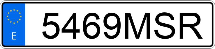 Registreringsnummeret 5469MSR har AUDI A4