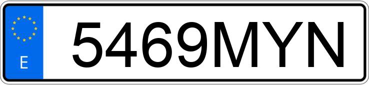 Numer rejestracyjny 5469MYN posiada KIA SPORTAGE