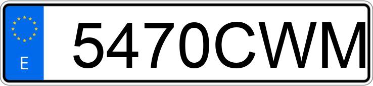 Numer rejestracyjny 5470CWM posiada BMW Z4