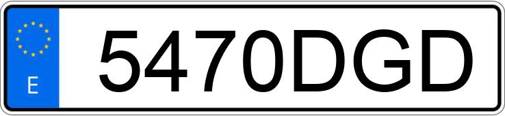 Numer rejestracyjny 5470DGD posiada MERCEDES C (203)