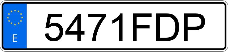 Numer rejestracyjny 5471FDP posiada VOLKSWAGEN POLO